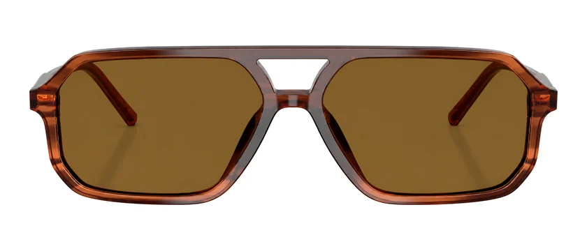 Óculos de sol Dolce&Gabbana DG4541, acetato marrom com lentes marrons
