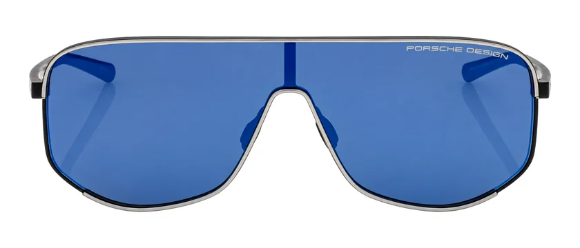 Óculos de sol Porsche Design P'86007, máscara com lente azul espelhada