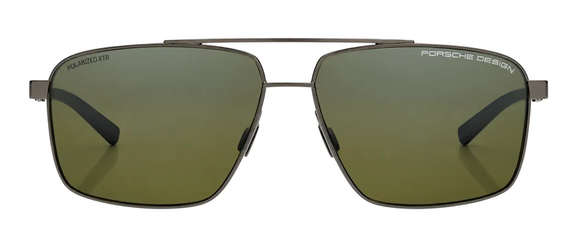 Óculos de sol Porsche Design P8944, metal grafite com lentes verdes