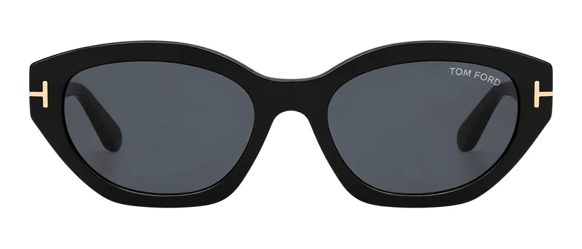 Óculos de sol Tom Ford FT1086 Penny, pretos com lentes cinza